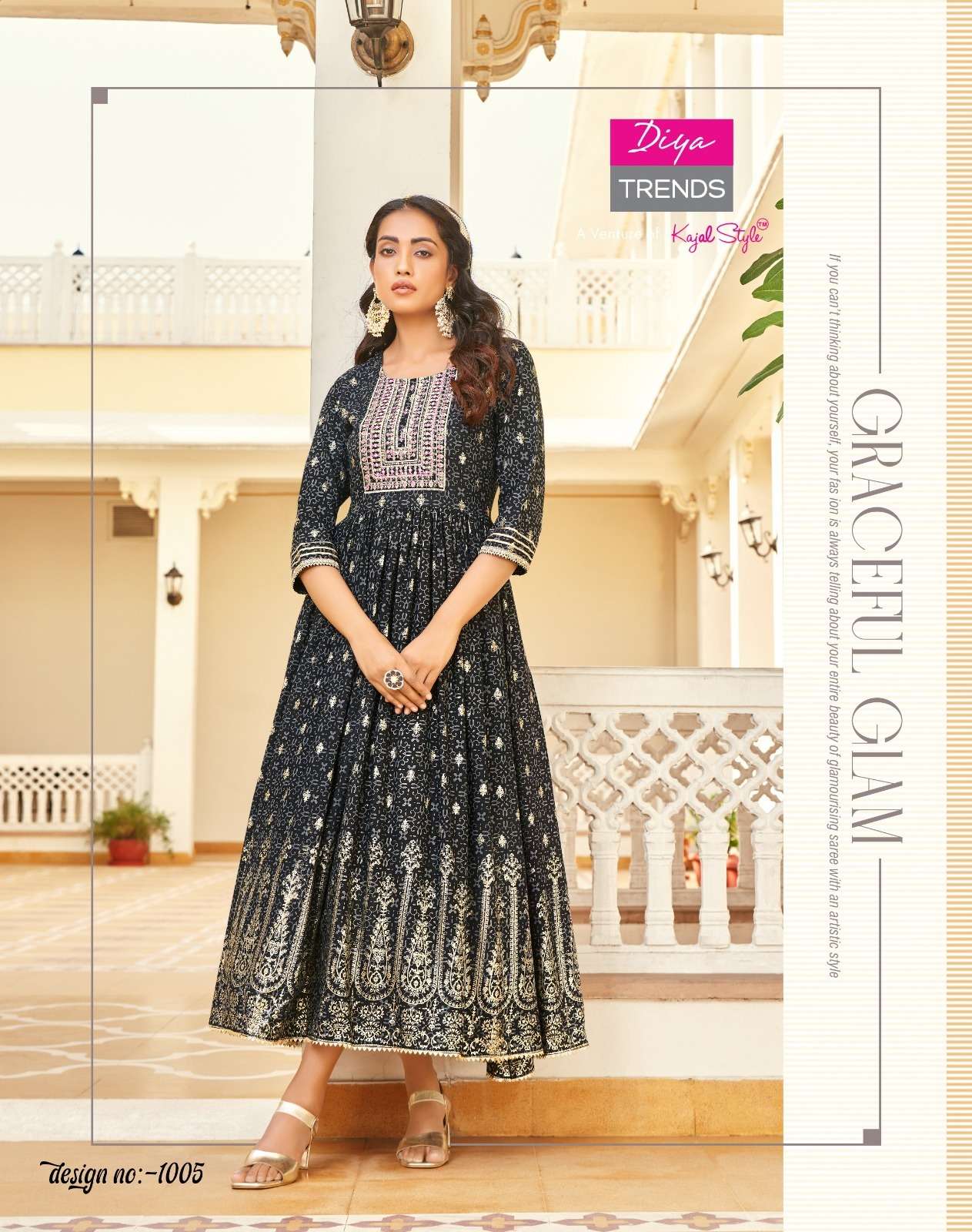 Diya Trends  POOSH VOL.1 Kurti Wholesale catalog