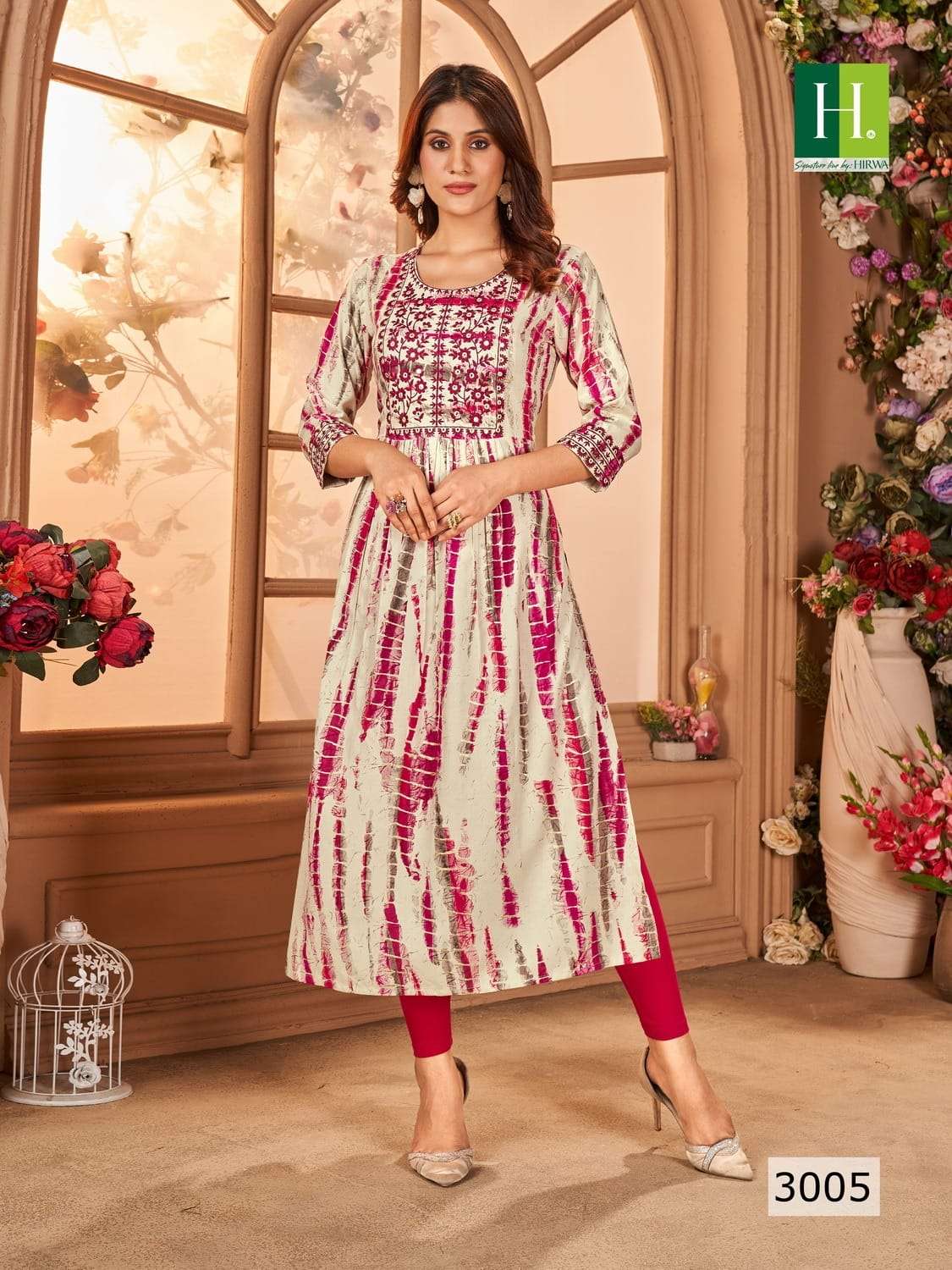 HIRWA SHIBORI Vol-3 Kurti Wholesale catalog