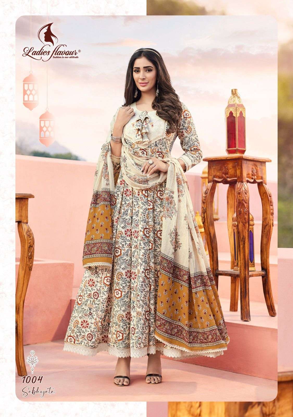  Ladies Flavour Sabhyata Kurti Wholesale catalog