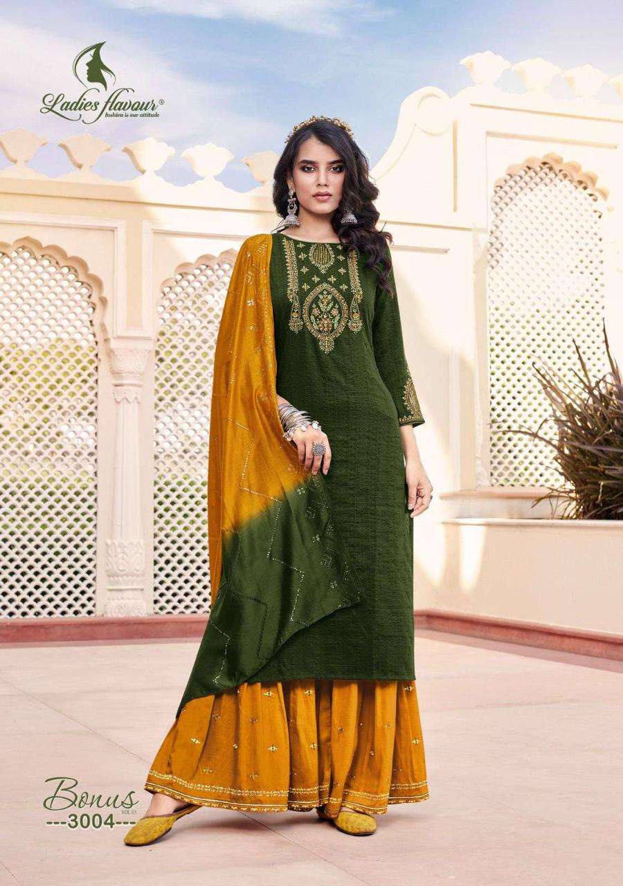 Ladies Flavour Bonus Vol 3 Kurti Wholesale catalog
