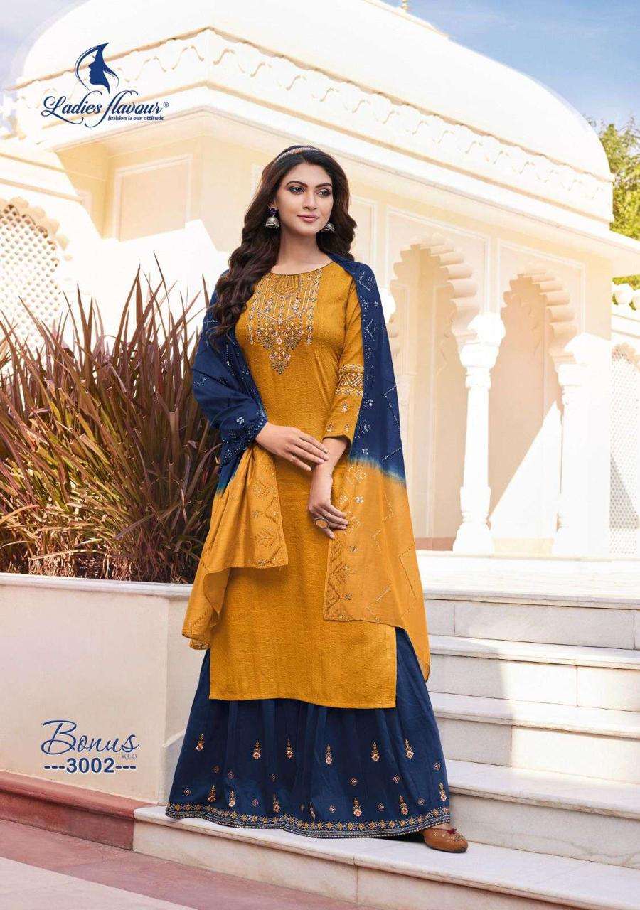 Ladies Flavour Bonus Vol 3 Kurti Wholesale catalog