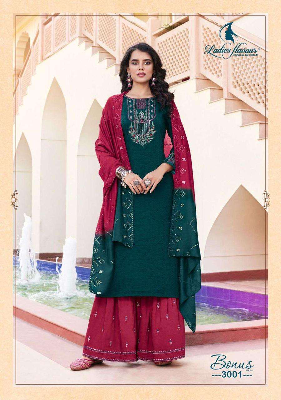 Ladies Flavour Bonus Vol 3 Kurti Wholesale catalog