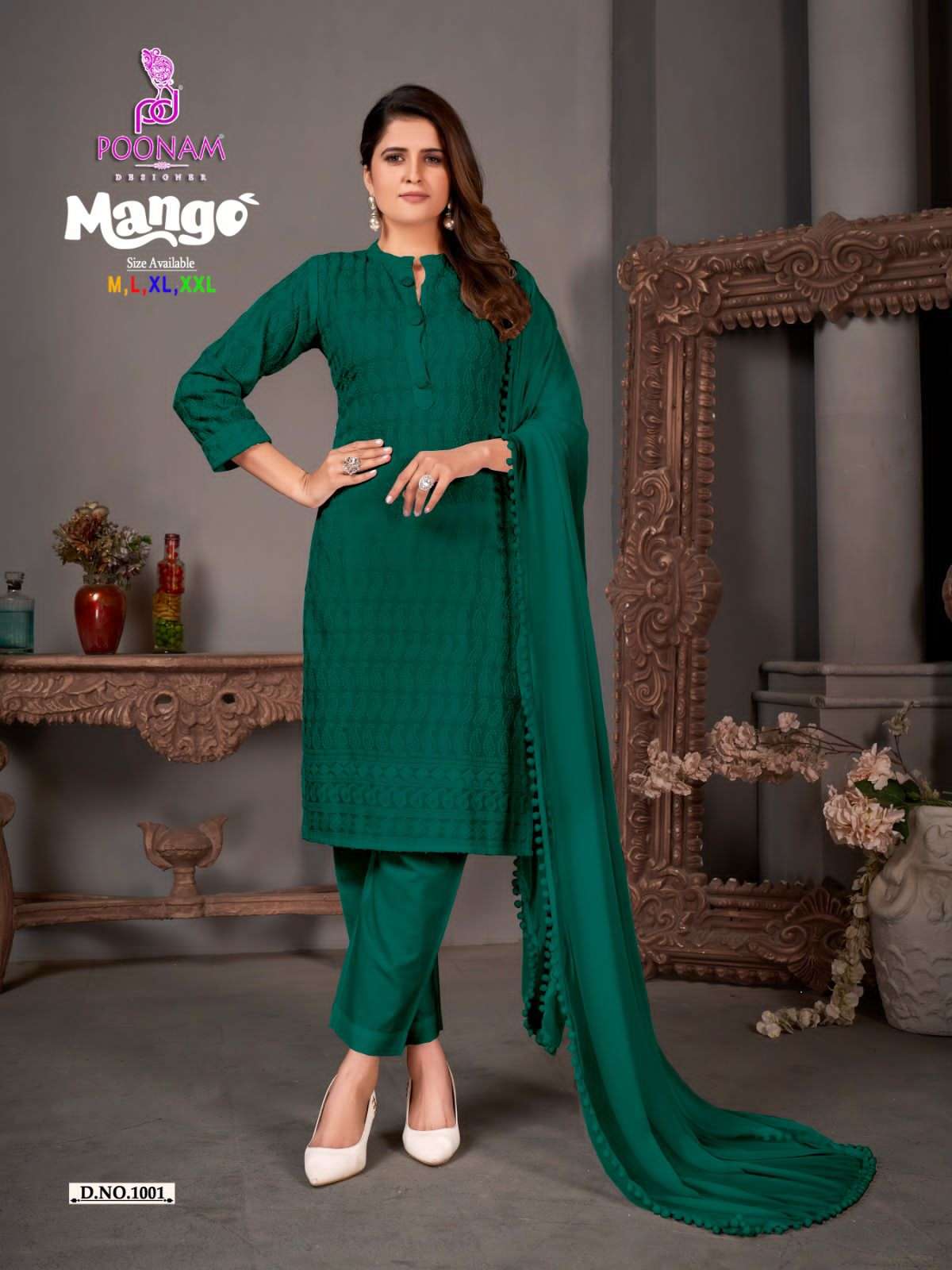 POONAM DESIGNER Mango Kurti Wholesale catalog