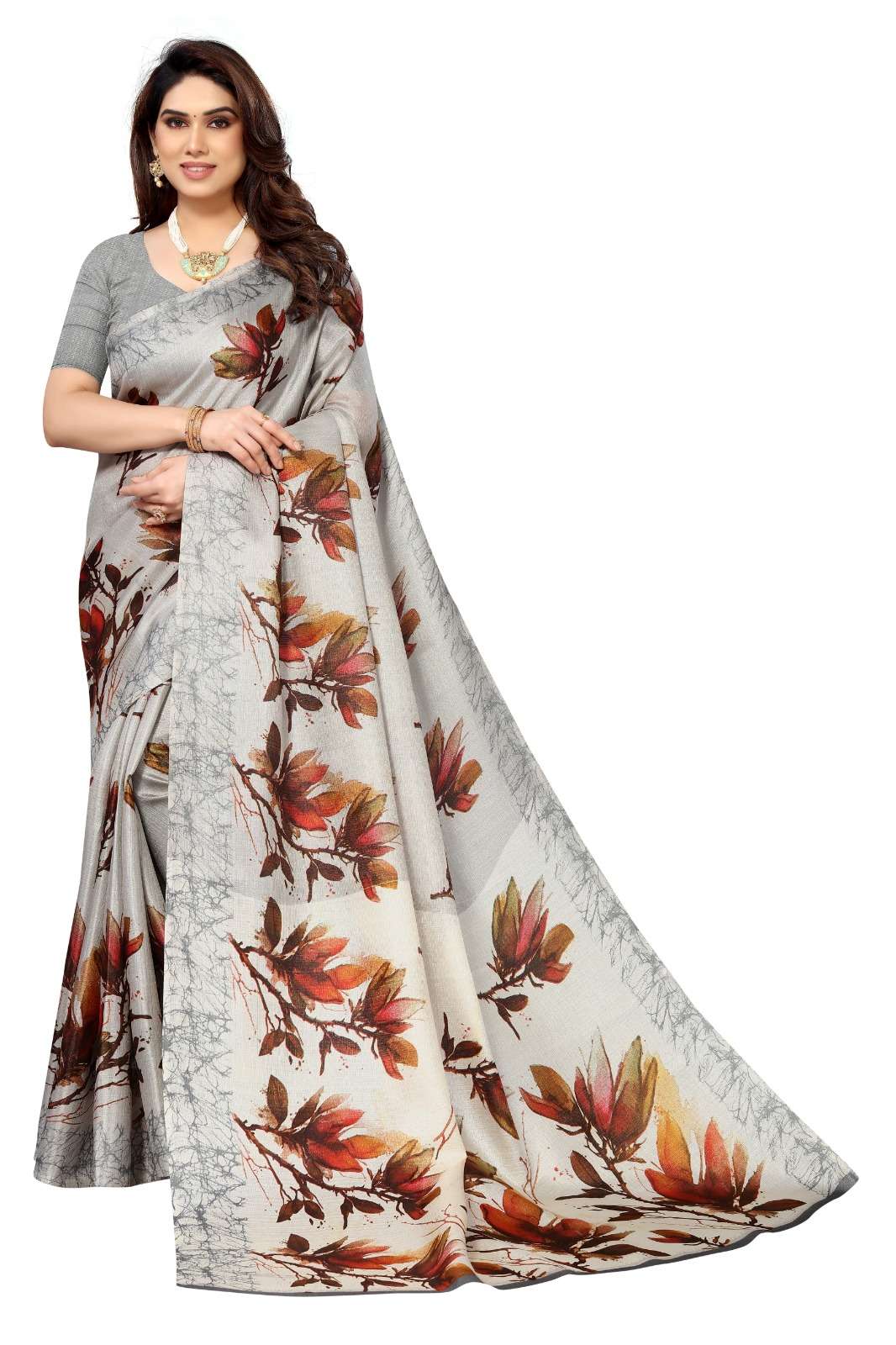 Printed Silk Vol 2 Floral Khadi Silk Saree Wholesale catalog