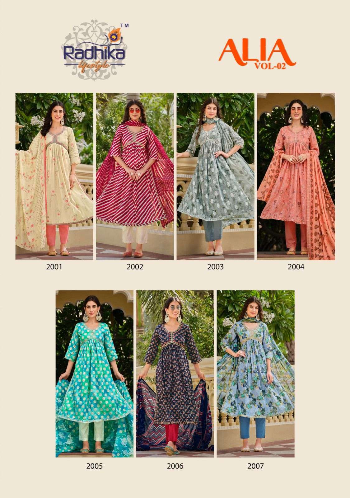 RADHIKA ALIA vol - 2 cotton Kurti Wholesale catalog 