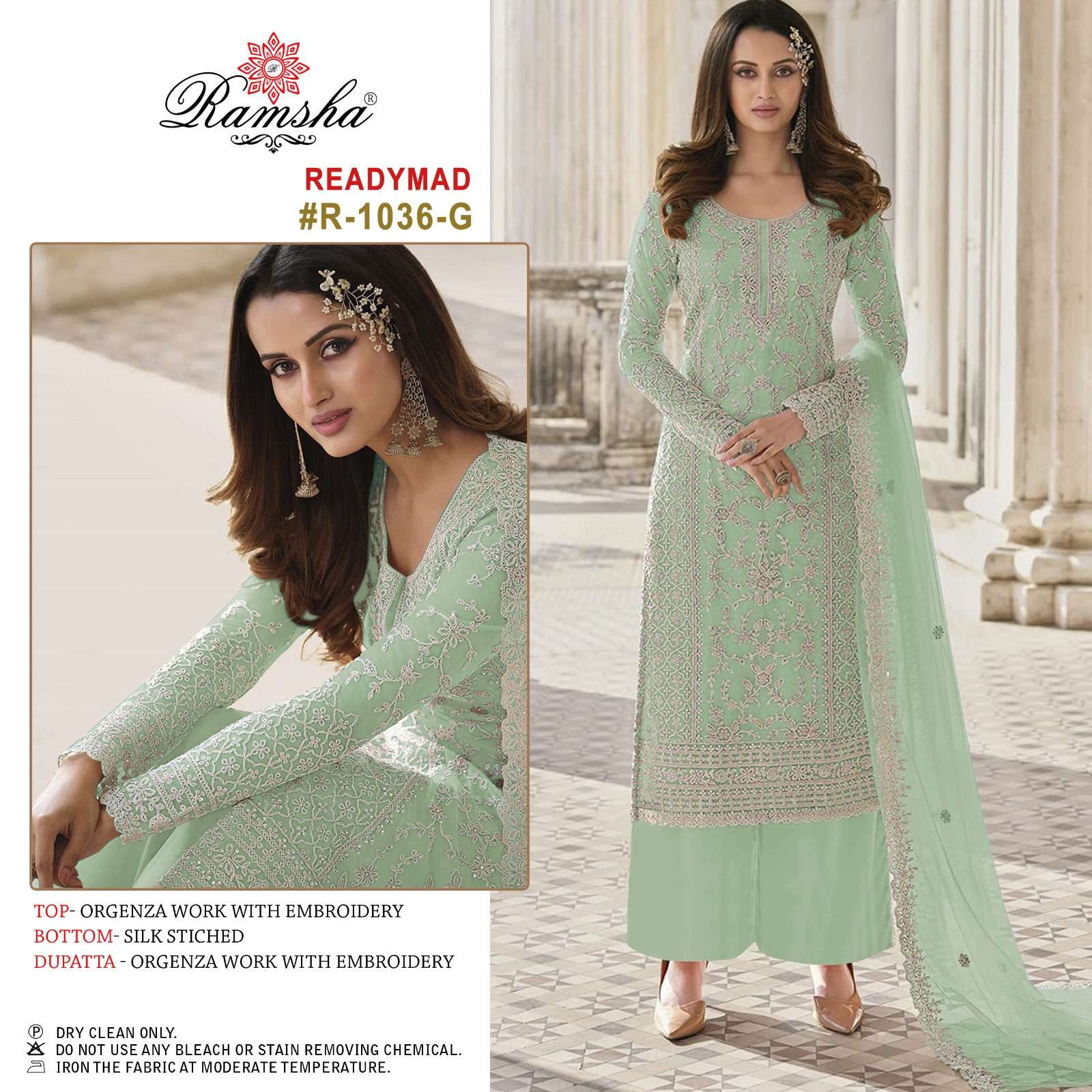 Ramsha R 1036 Readymade Designer Pakistani Suit Wholesale catalog