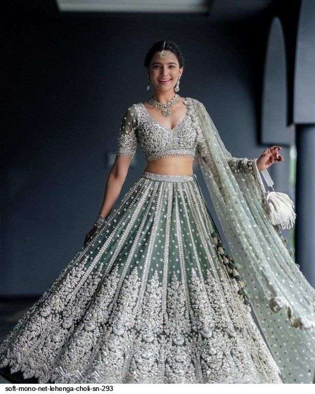 SOFT MONO NET LEHENGA CHOLI SN 293 Wholesale catalog