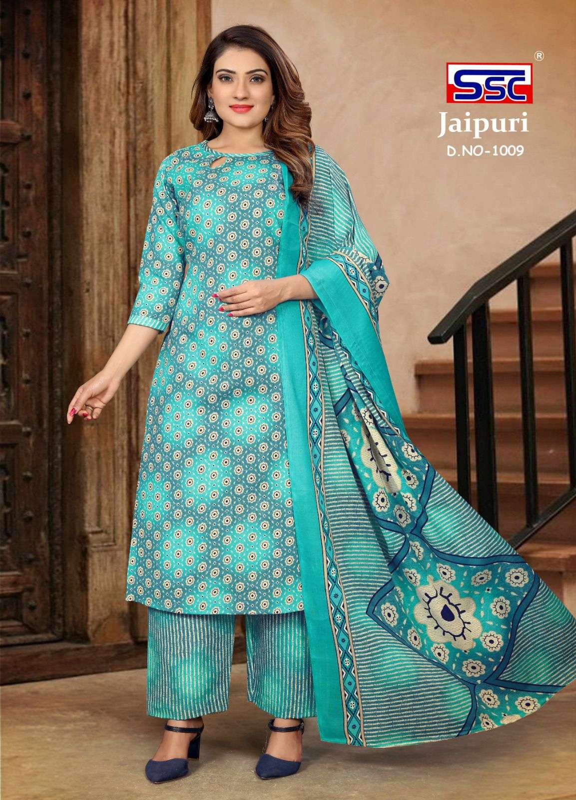 SSC JAIPURI COTTON Dress Material Wholesale catalog