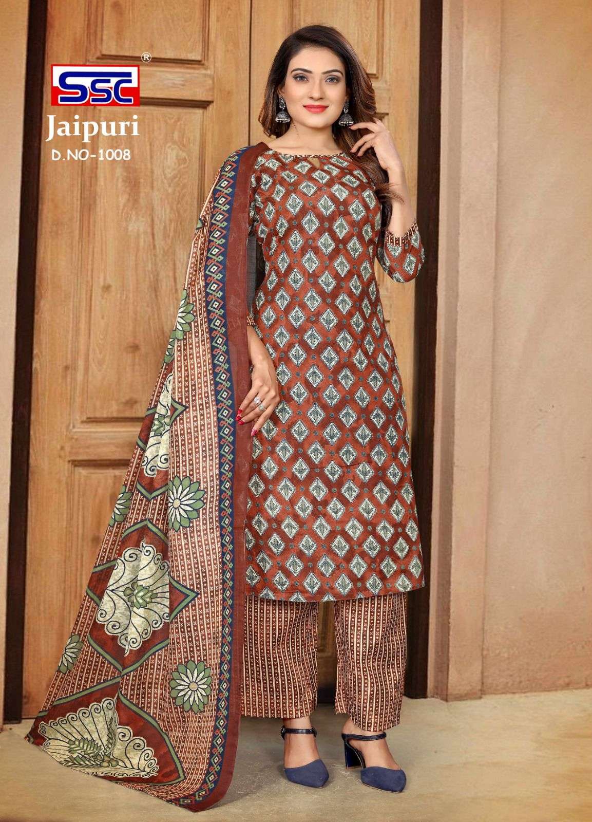 SSC JAIPURI COTTON Dress Material Wholesale catalog