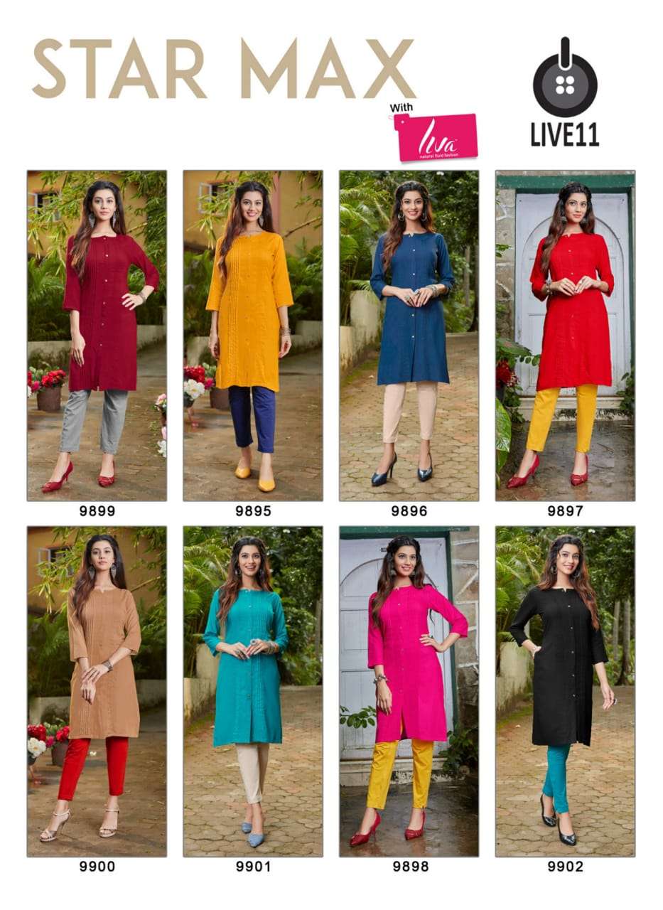 star max Live11 Valas Kurti Wholesale catalog