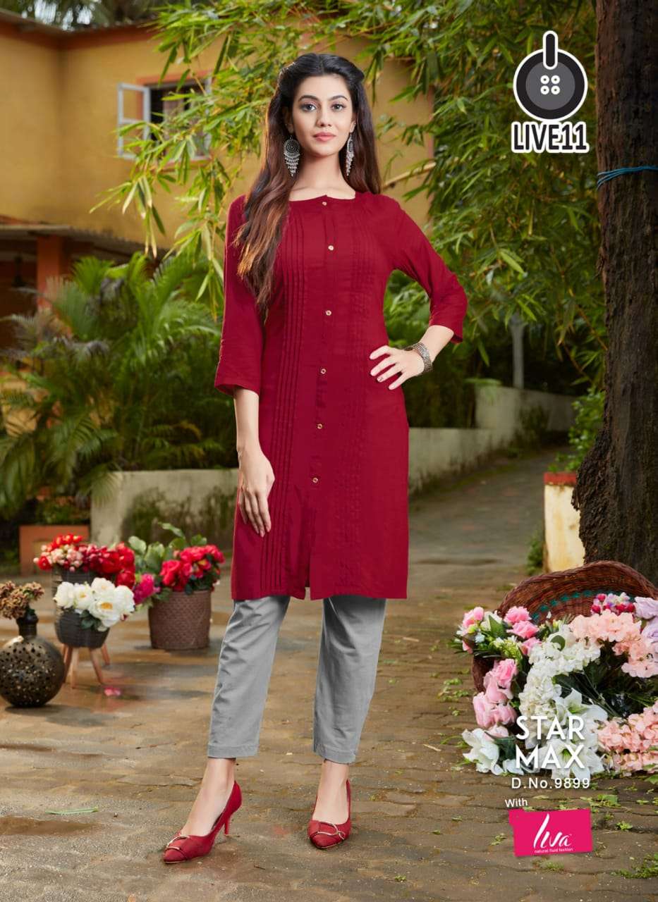 star max Live11 Valas Kurti Wholesale catalog
