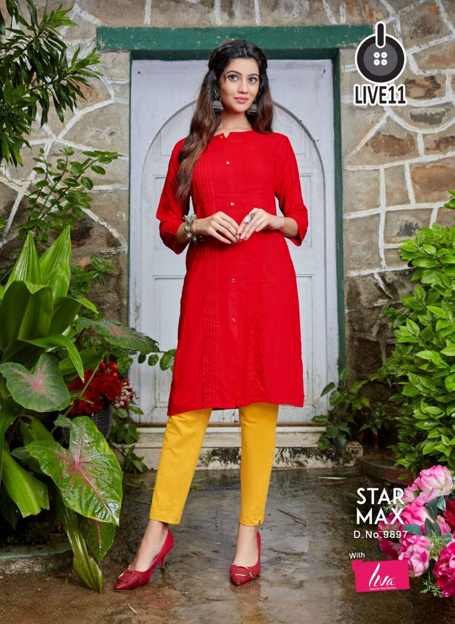 star max Live11 Valas Kurti Wholesale catalog