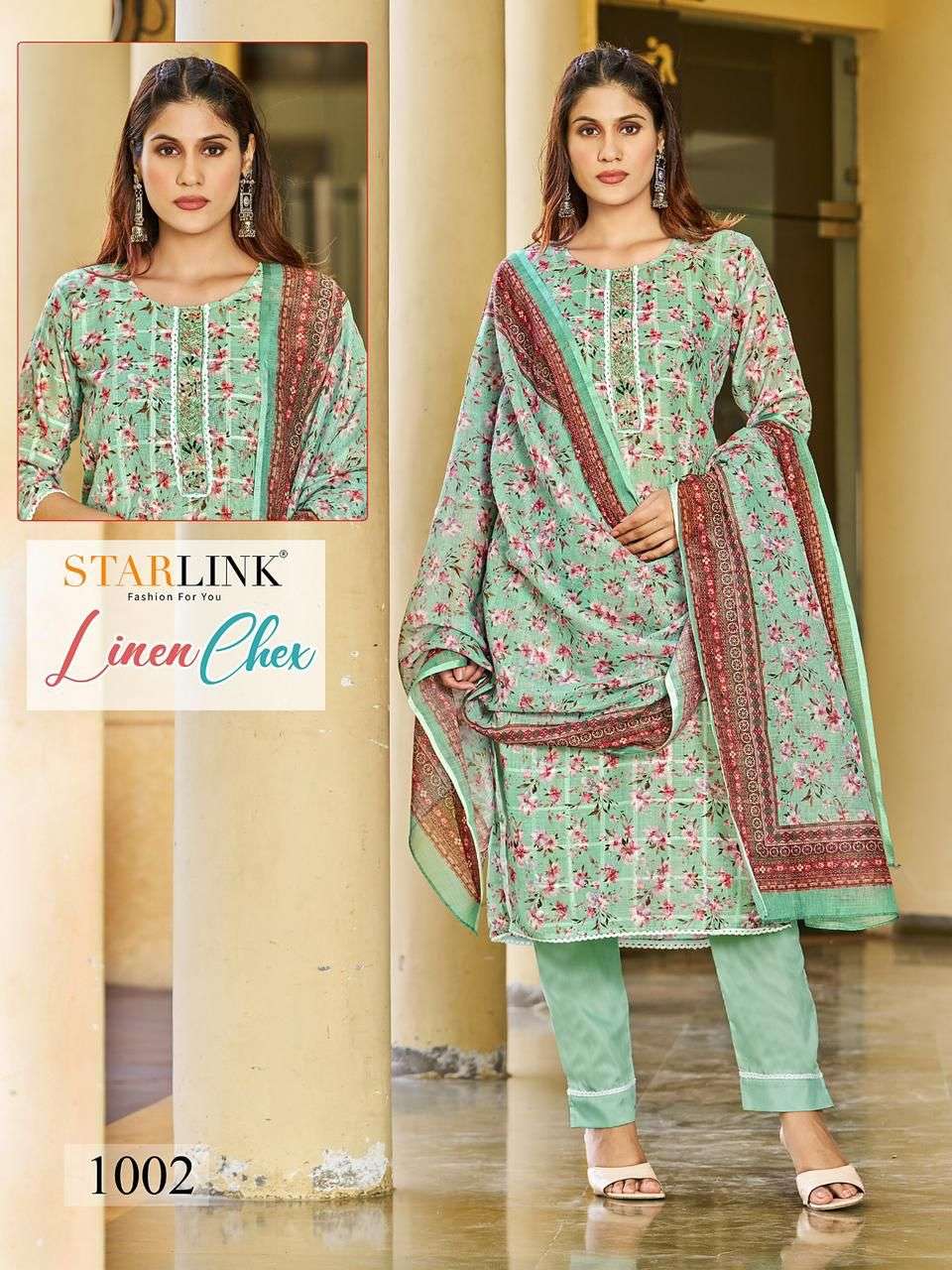 STARLINK LINEN CHEX Kurti Wholesale catalog