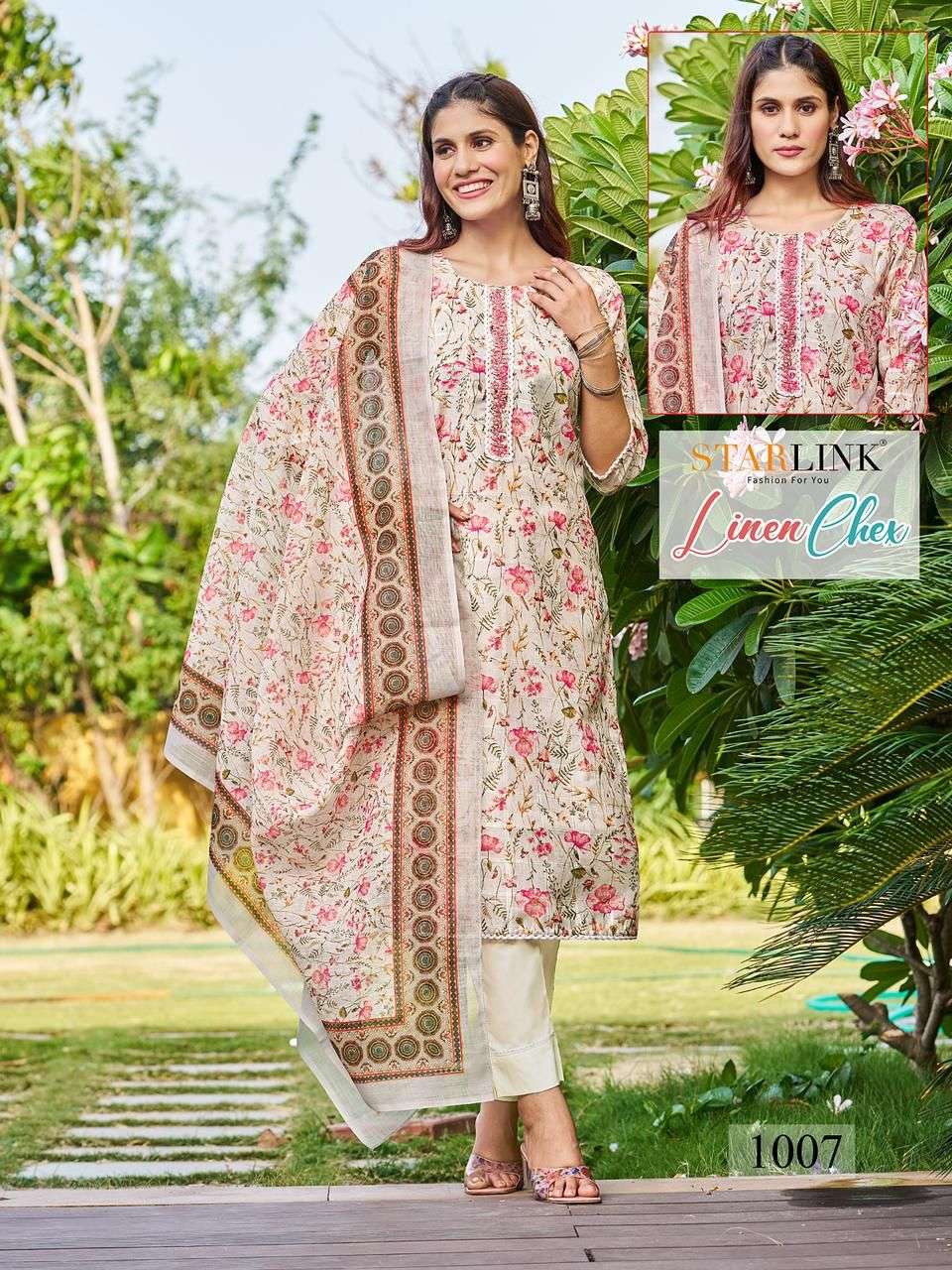 STARLINK LINEN CHEX Kurti Wholesale catalog
