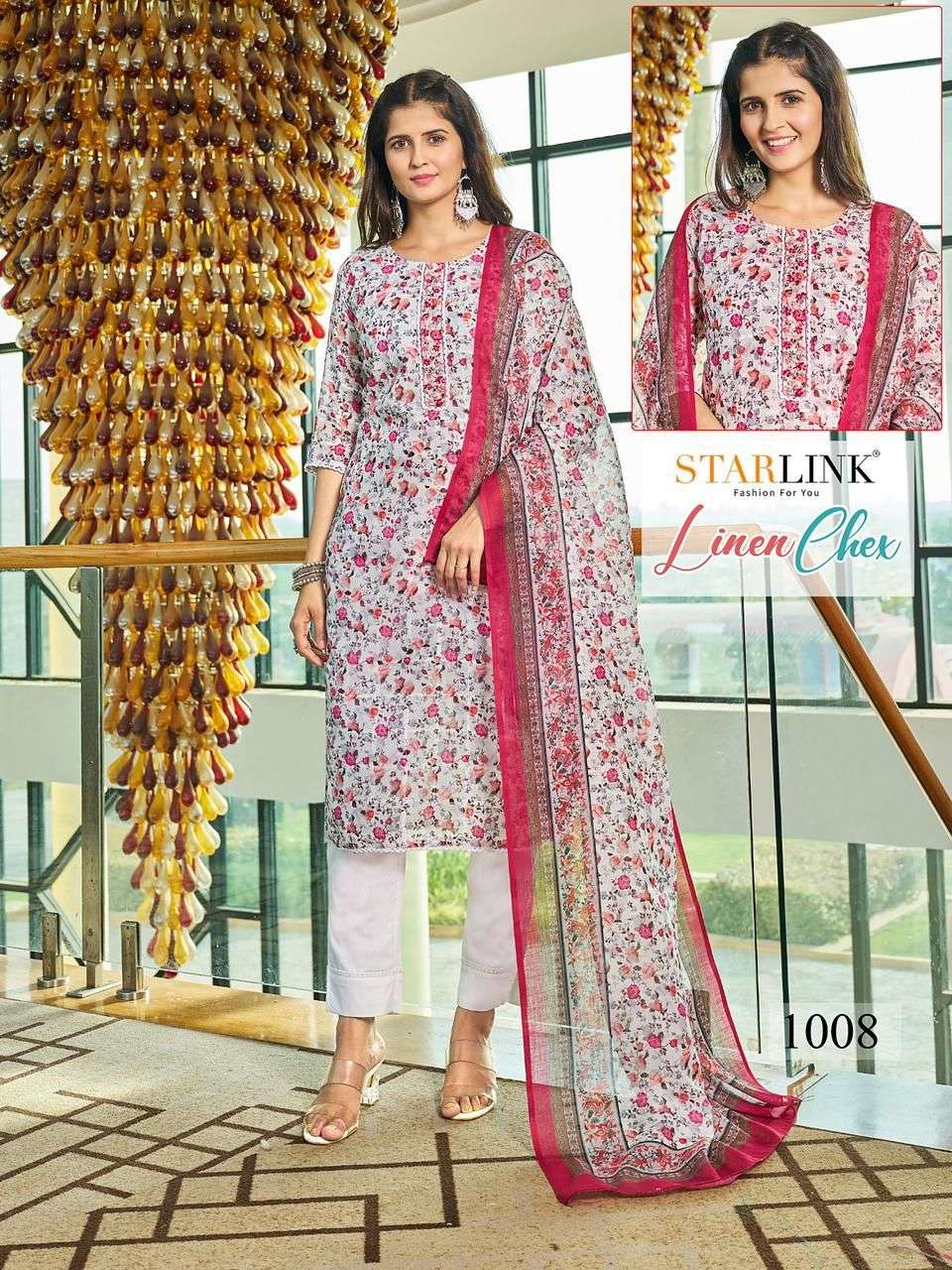 STARLINK LINEN CHEX Kurti Wholesale catalog