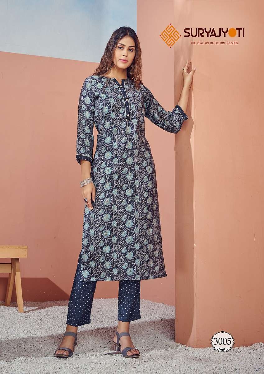 Suryajyoti Krisha Vol-3 – Kurti With Pant Wholesale catalog