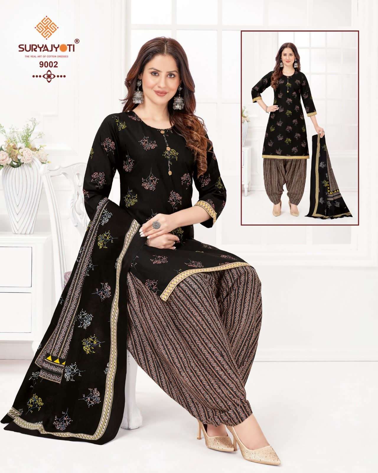  SURYAJYOTI TRENDY PATIYALA VOL-9 – DRESS MATERIAL Wholesale catalog