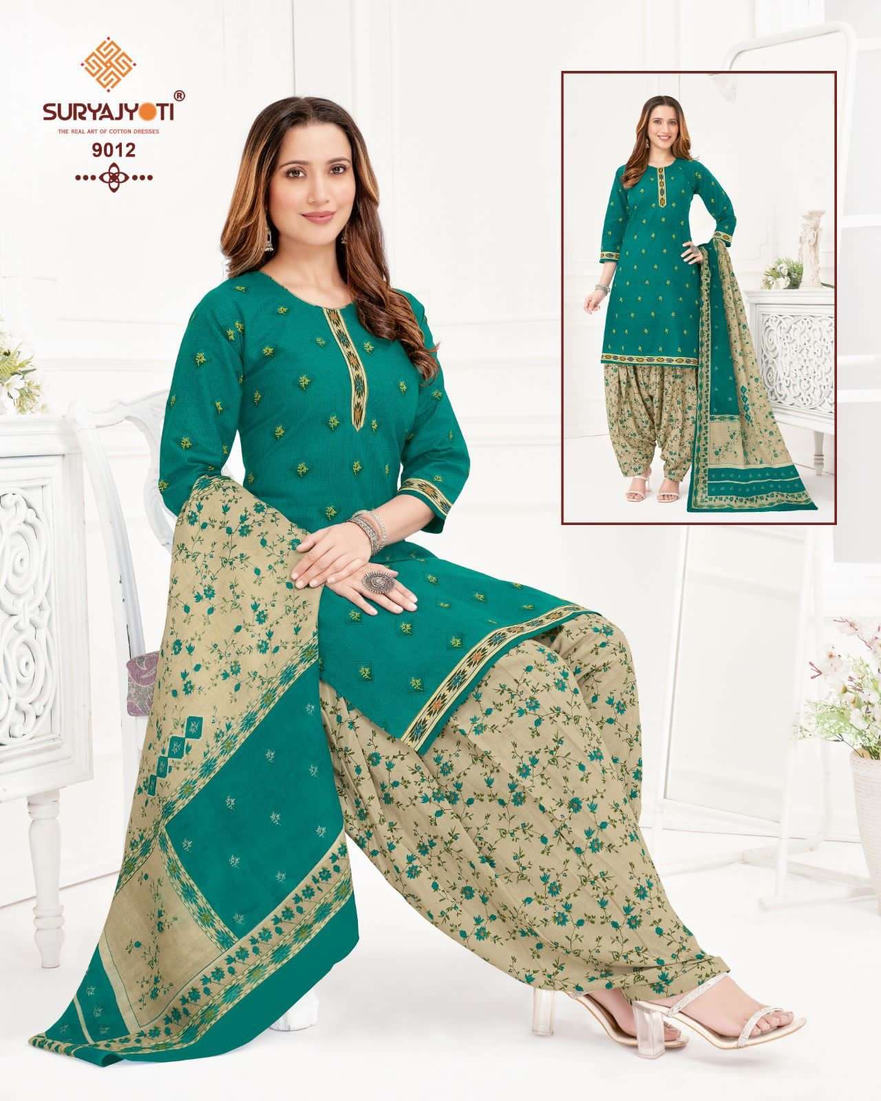 SURYAJYOTI TRENDY PATIYALA VOL-9 – DRESS MATERIAL Wholesale catalog