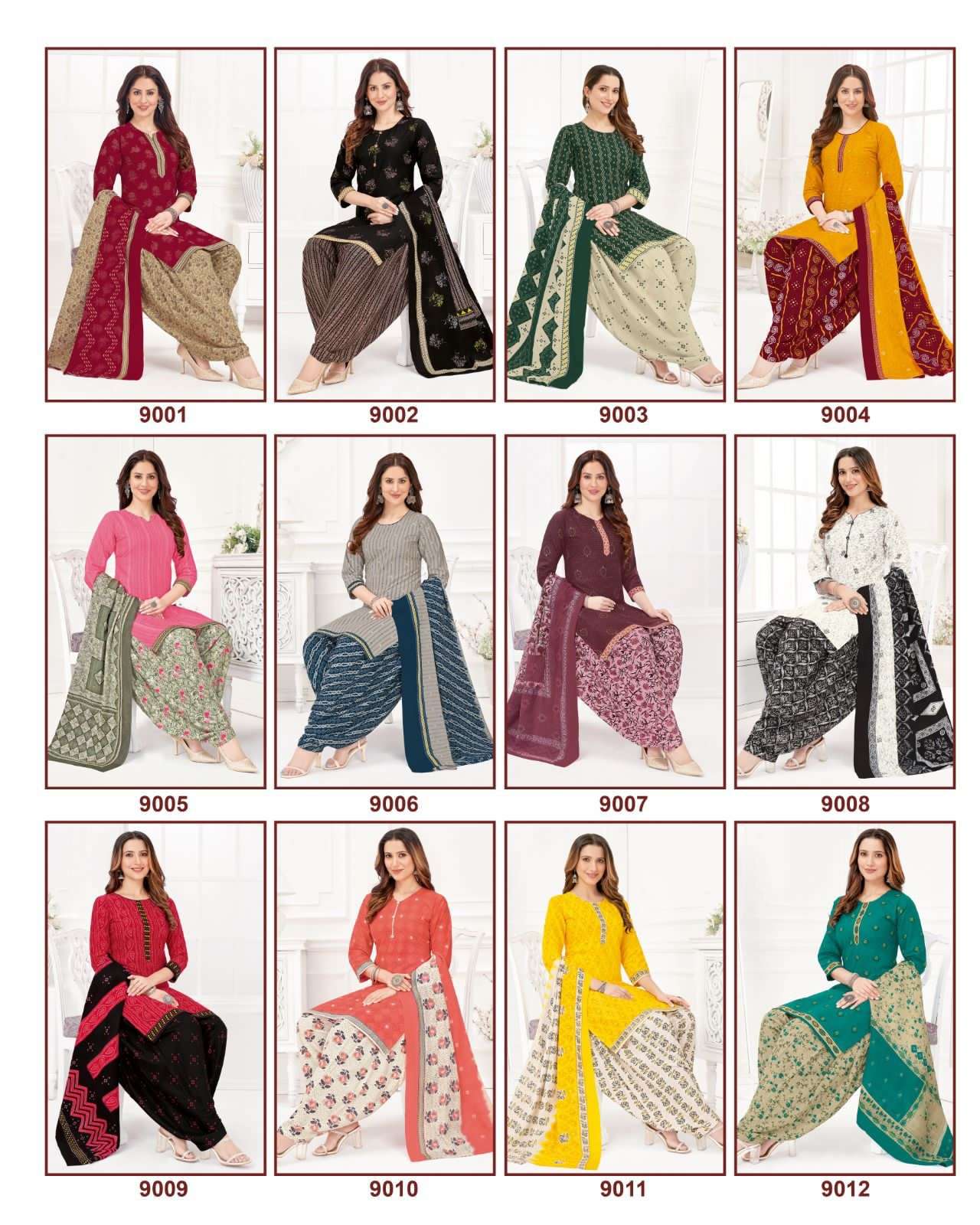  SURYAJYOTI TRENDY PATIYALA VOL-9 – DRESS MATERIAL Wholesale catalog