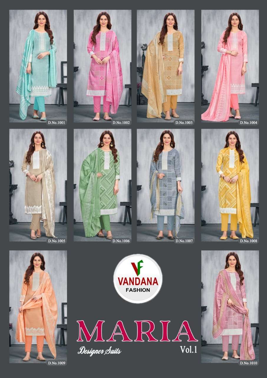 Vandana Maria Vol-1 – Dress Material