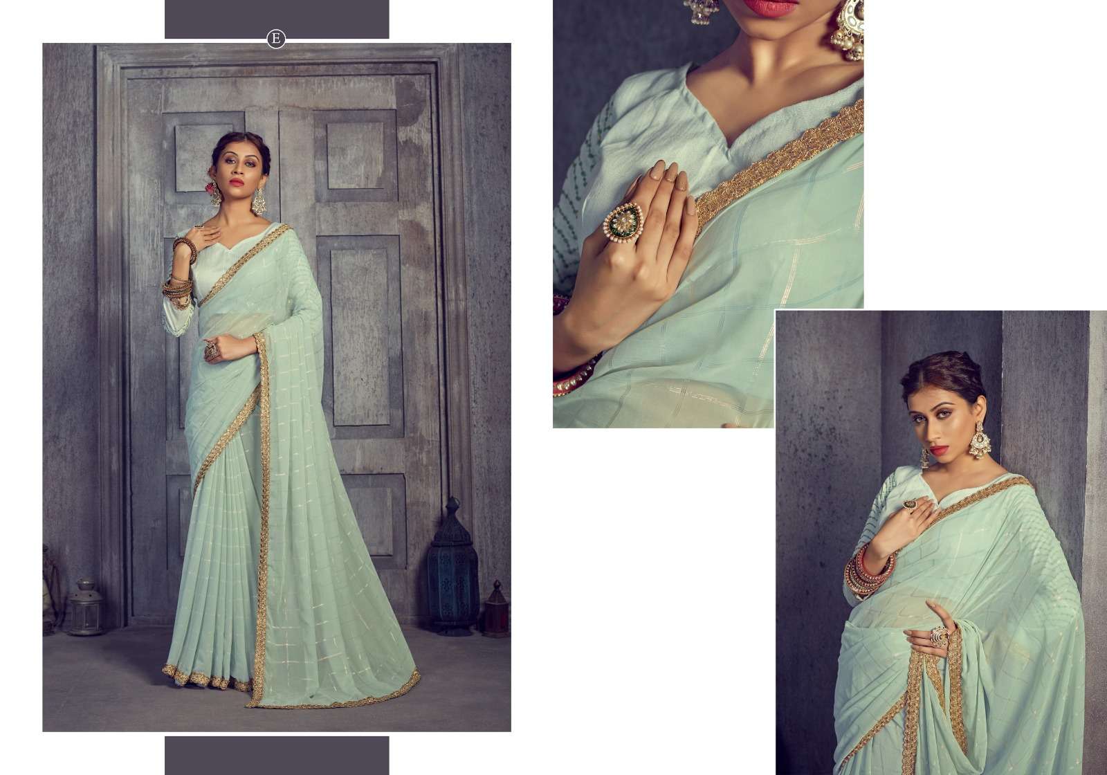 Ynf Filmora Sequence Fancy Georgette Saree Wholesale catalog