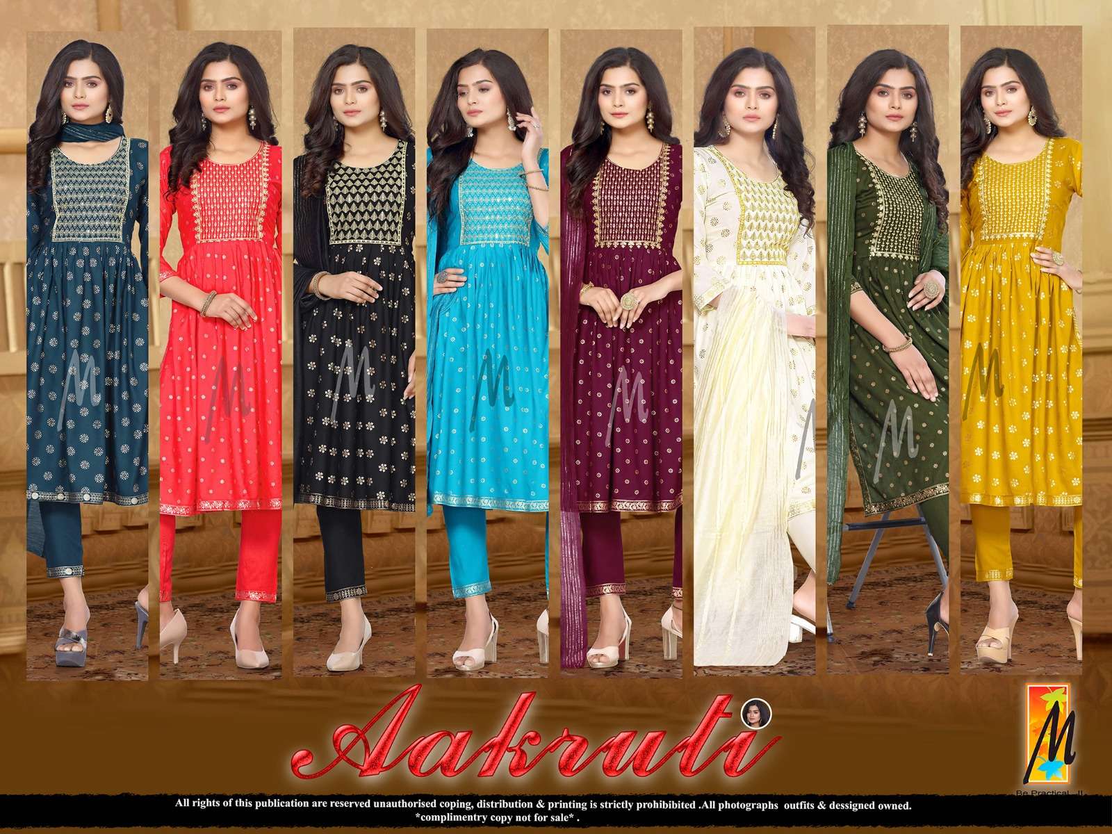 Aakruti  Reyon NYRA cut Kurti Wholesale catalog