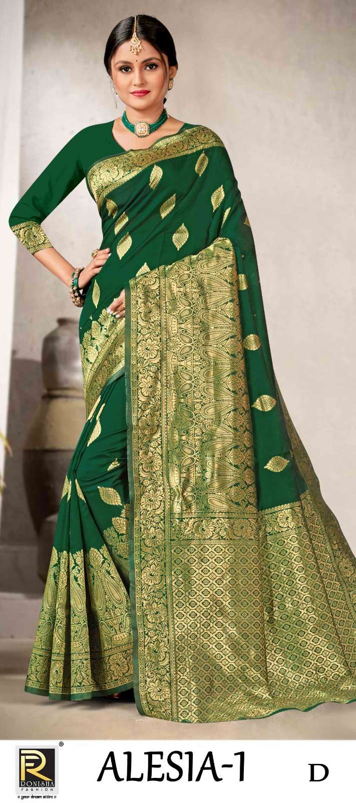 ALESIA  BY RONISHA SAREE SILK FABRICS SUPER HIT COLLECTION 