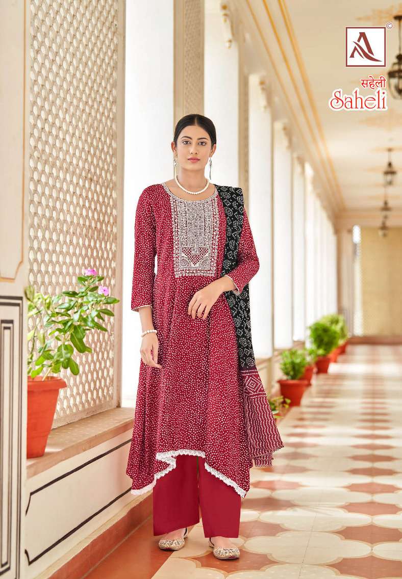 Alok Suit SAHELI Dress Materials Wholesale catalog