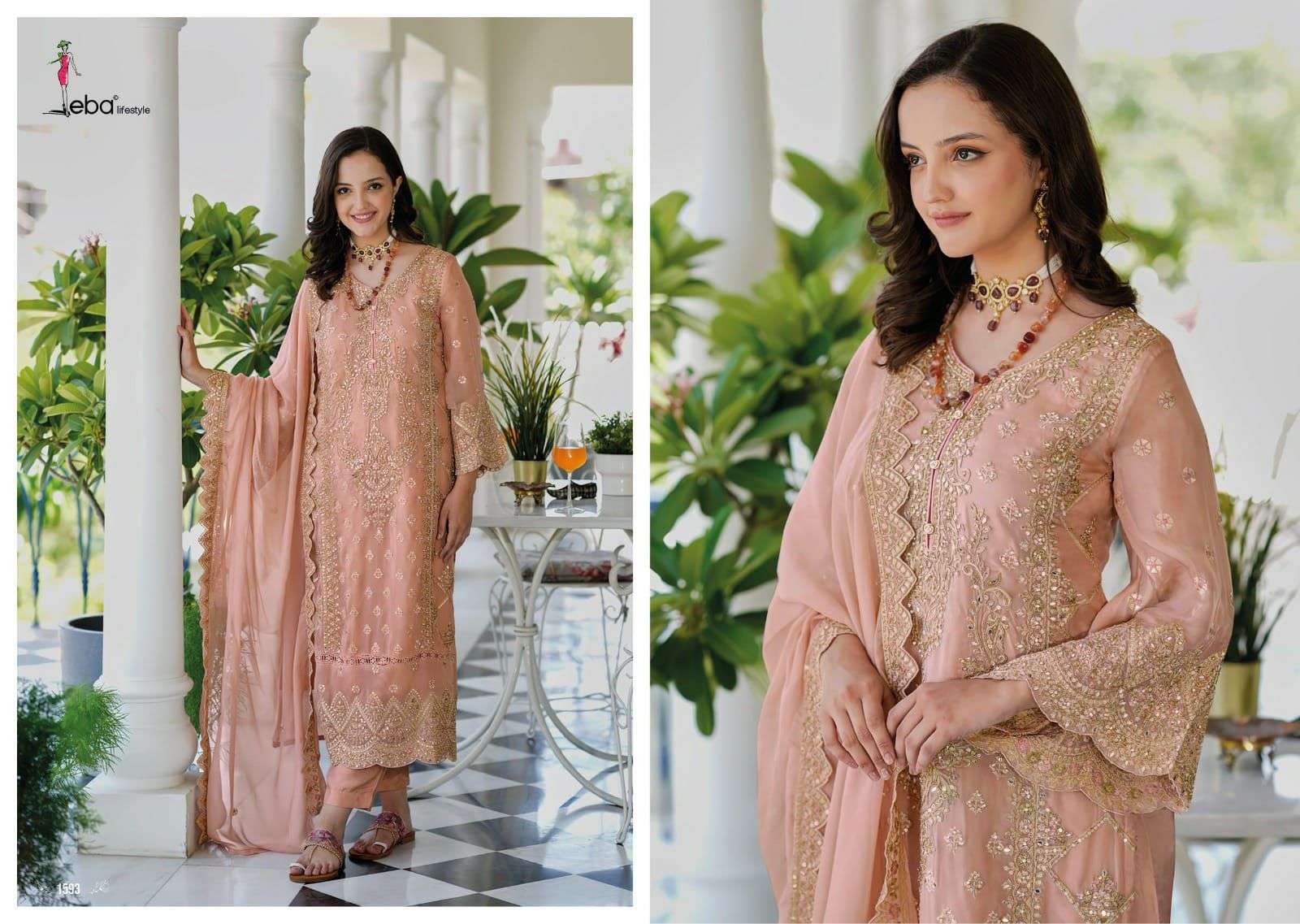 Anaya Soft organza emboidery work Salwar Kameez Wholesale catalog
