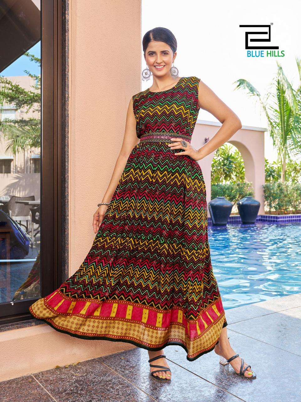 BLUE HILLS Rakhsha Bandhan VOL-3 Long Gown Kurti Wholesale catalog