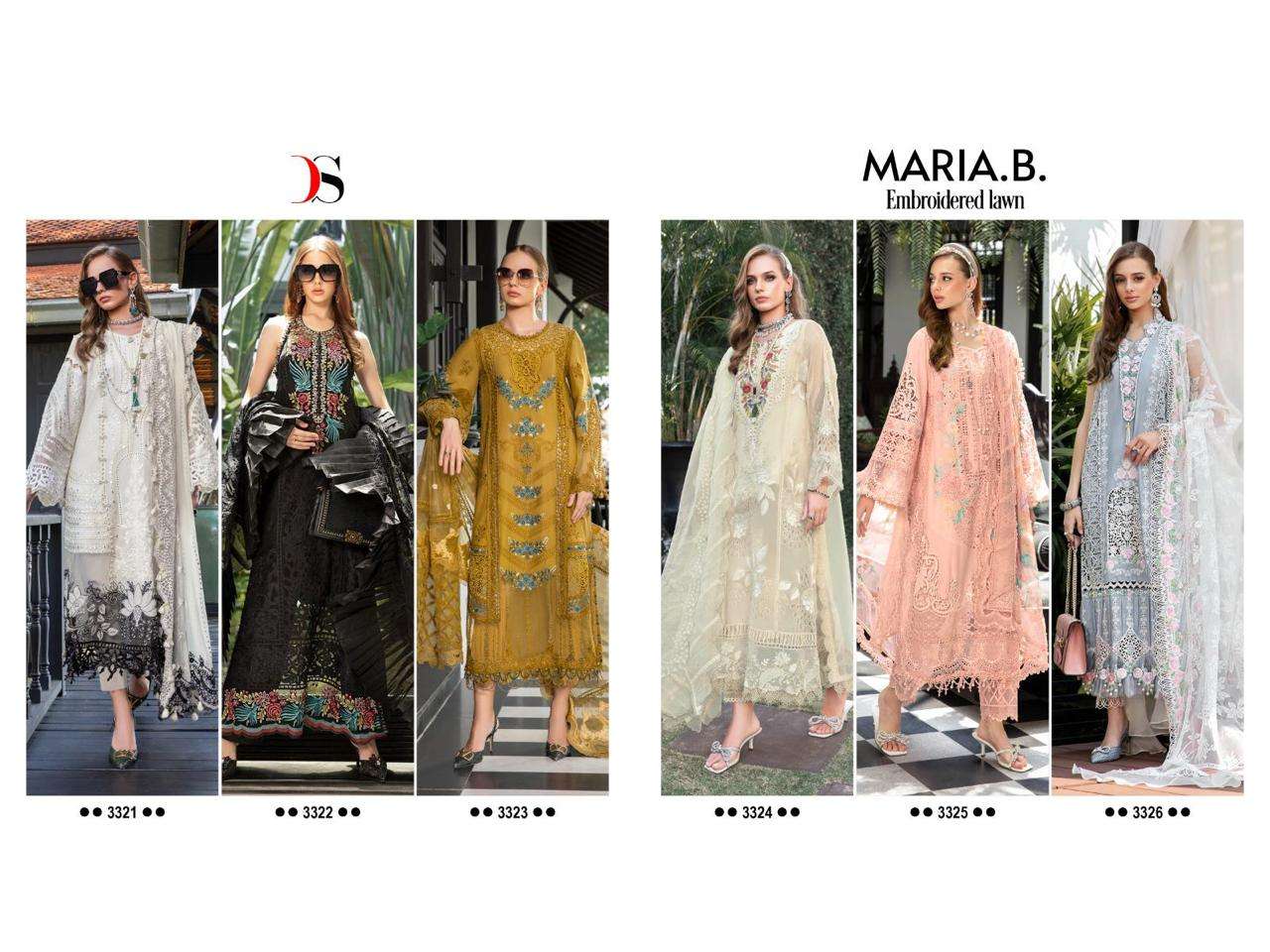 Deepsy Maria B Embroidered Lawn Pakisatni Salwar Kameez Wholesale catalog