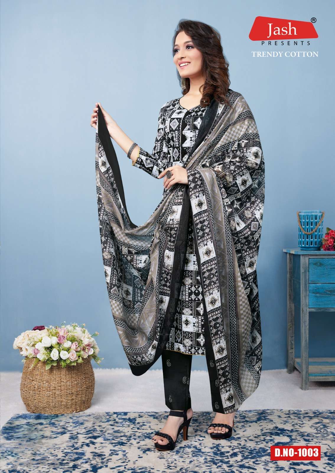 Jash Trendy Cotton Vol-1 – Kurti Pant With Dupatta
