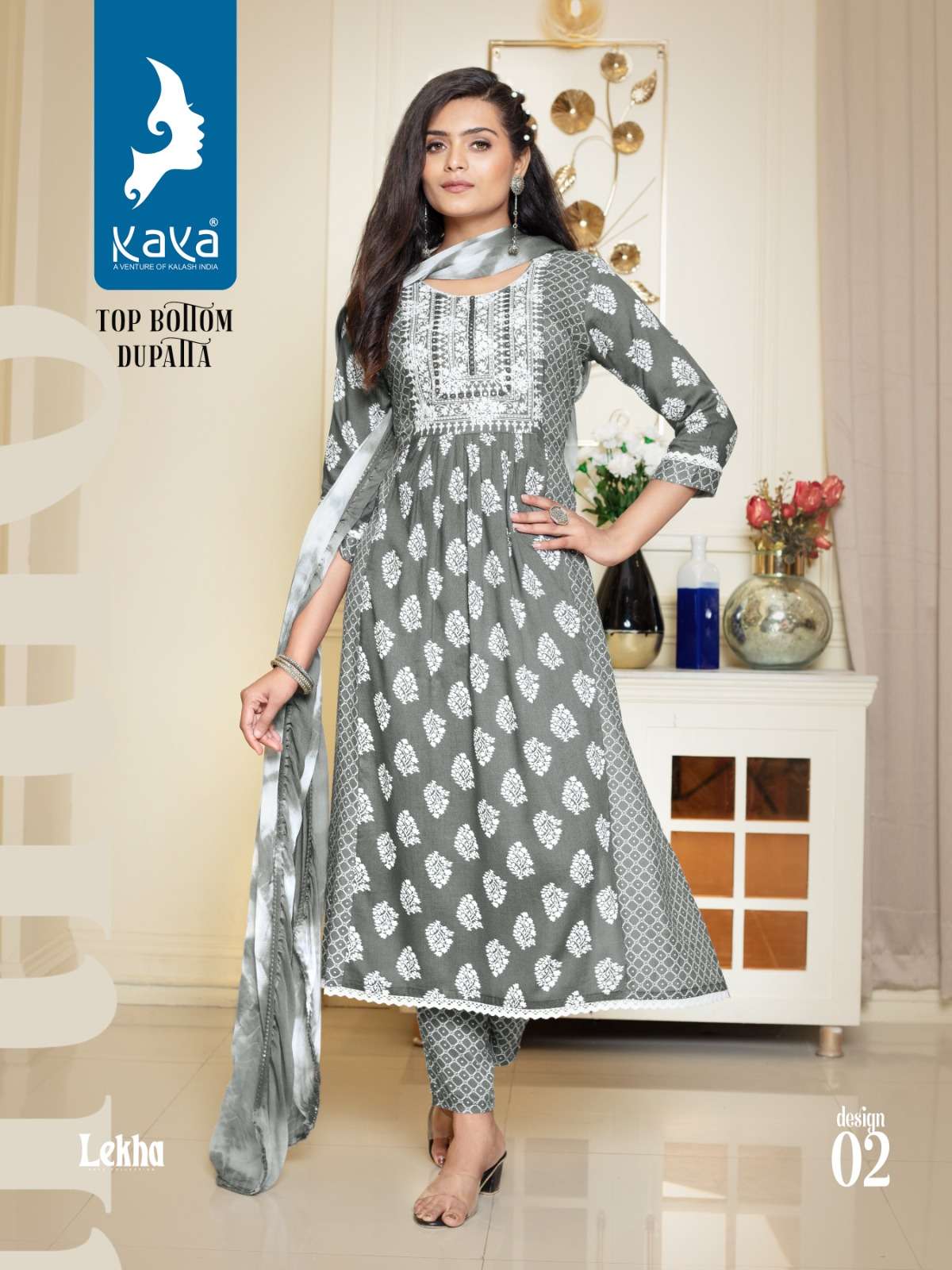 KAYA LEKHA RAYON PRINT KURTI Wholesale catalog