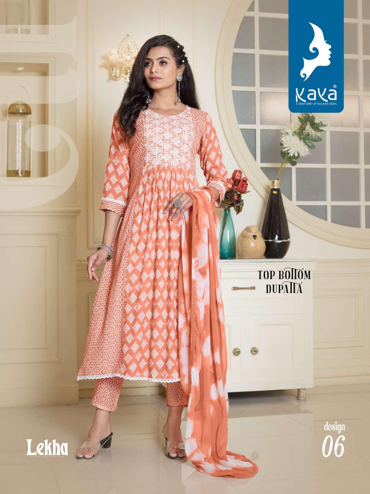 KAYA LEKHA RAYON PRINT KURTI Wholesale catalog