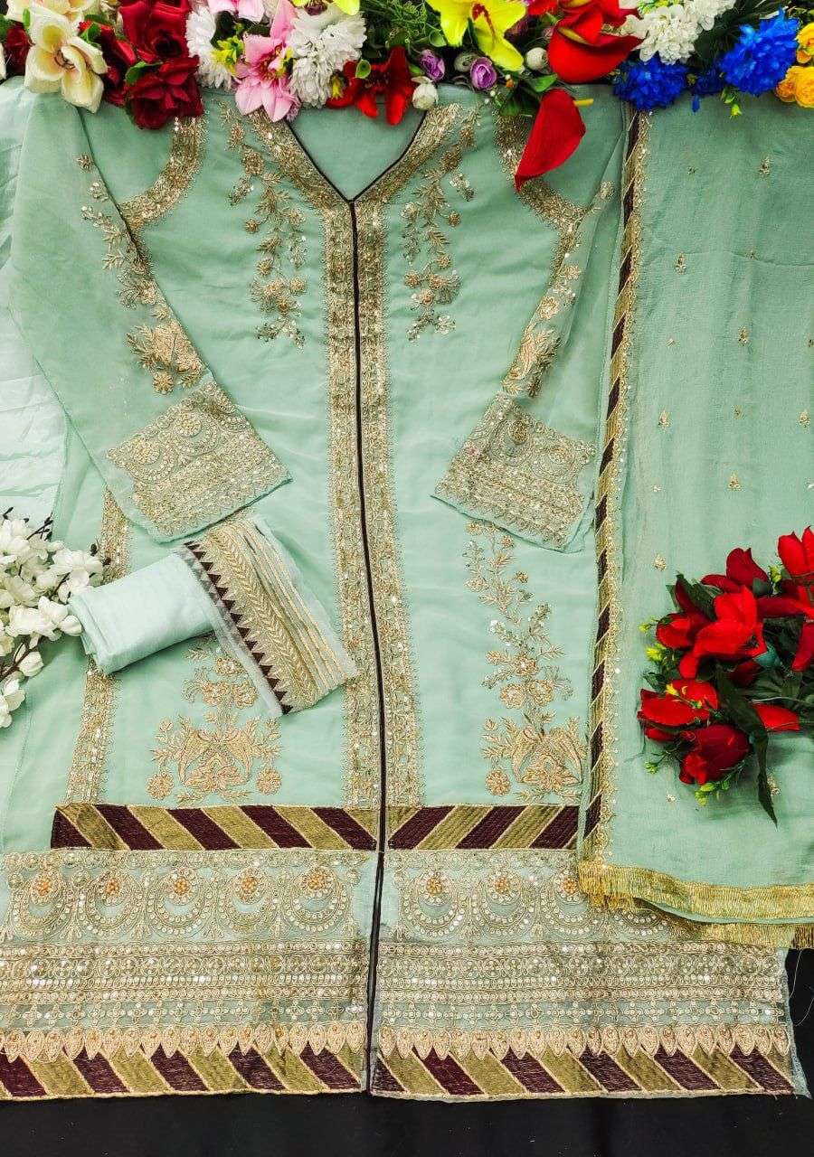 KF - 150 Embroidery Work Pakistani Suites Wholesale catalog 
