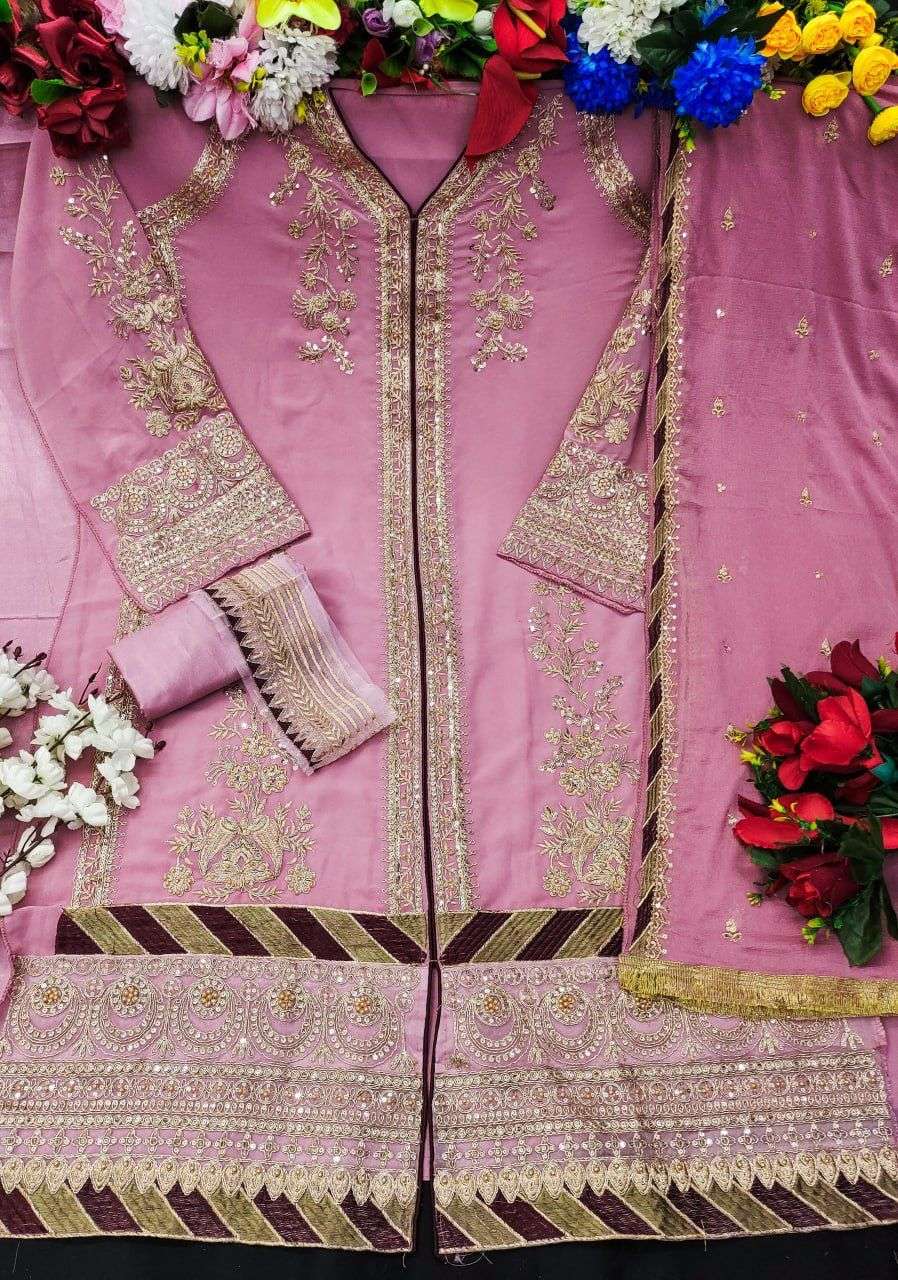 KF - 150 Embroidery Work Pakistani Suites Wholesale catalog 