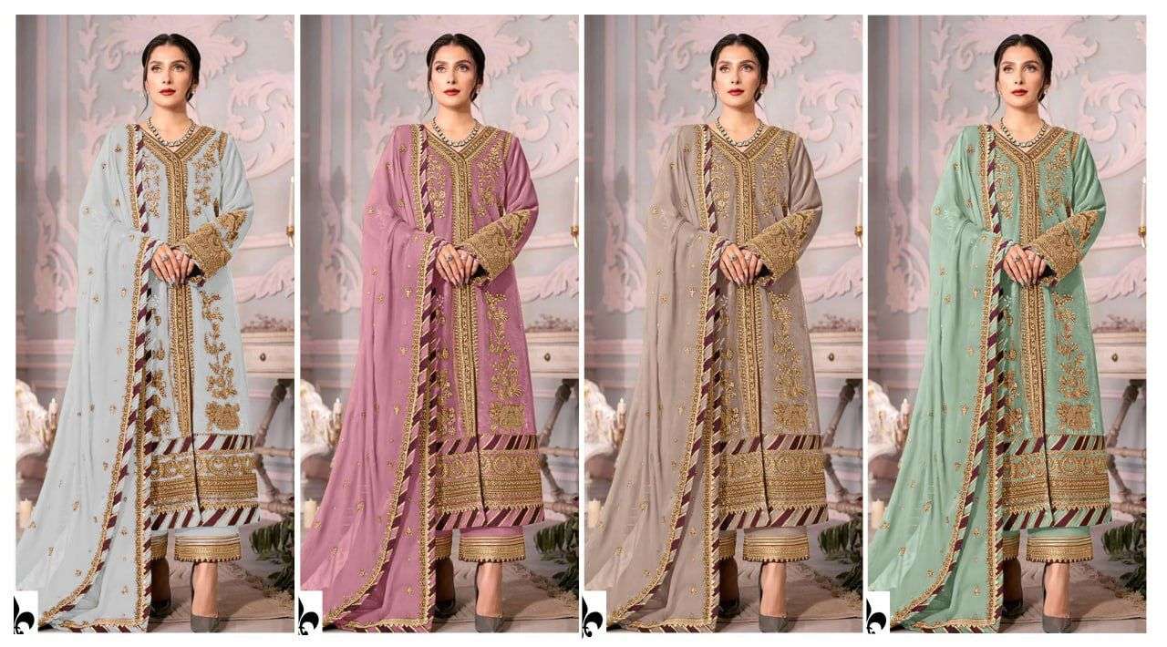 KF - 150 Embroidery Work Pakistani Suites Wholesale catalog 