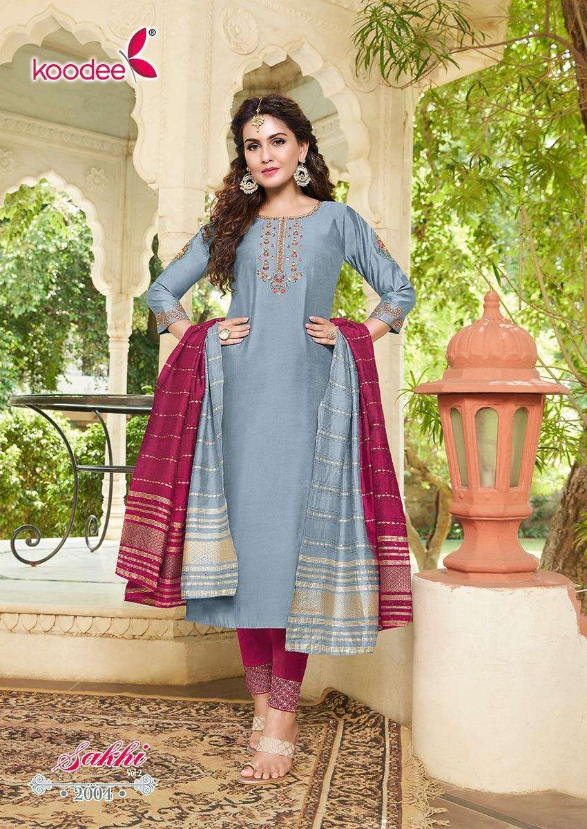 Koodee Sakhi Vol 2 Heavy Chander Kurti Wholesale catalog