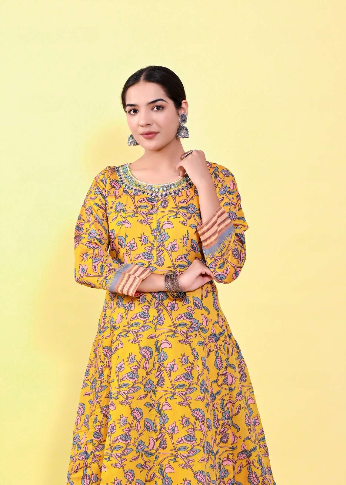 Lucaya Vol 7 Kalamkari Anarkali Readymade Gown With Dupatta Wholesale catalog