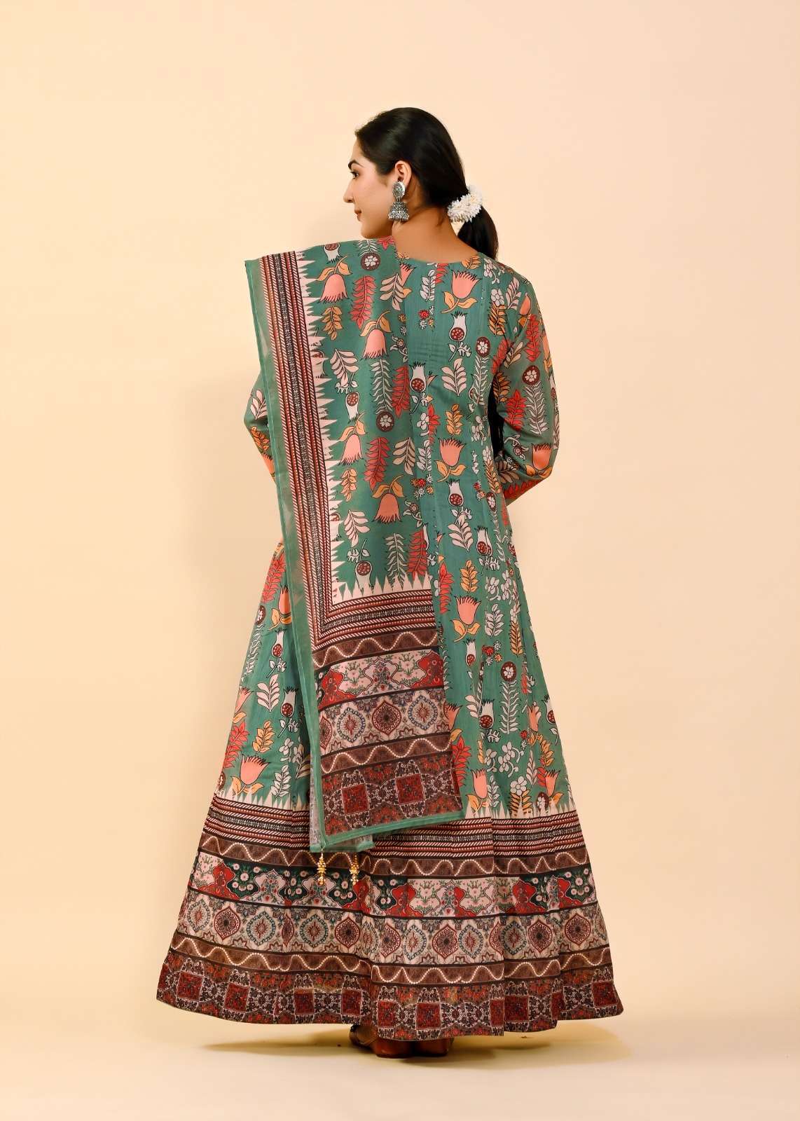 Lucaya Vol 7 Kalamkari Anarkali Readymade Gown With Dupatta Wholesale catalog