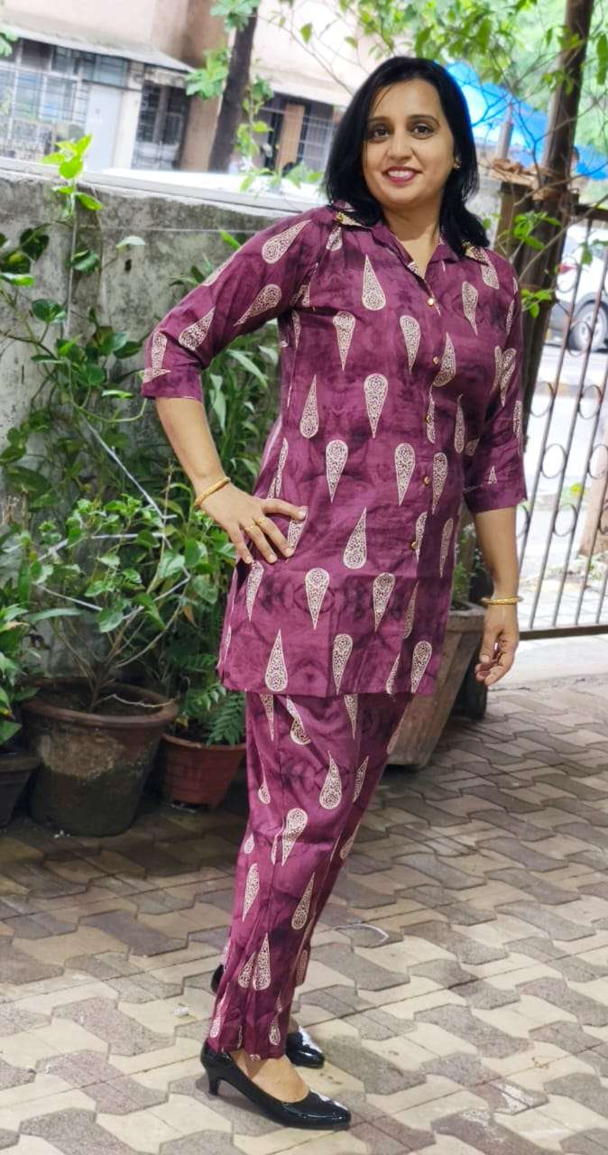 New Lunch Modal Silk Co-ord set Kurti Wholesale catalog
