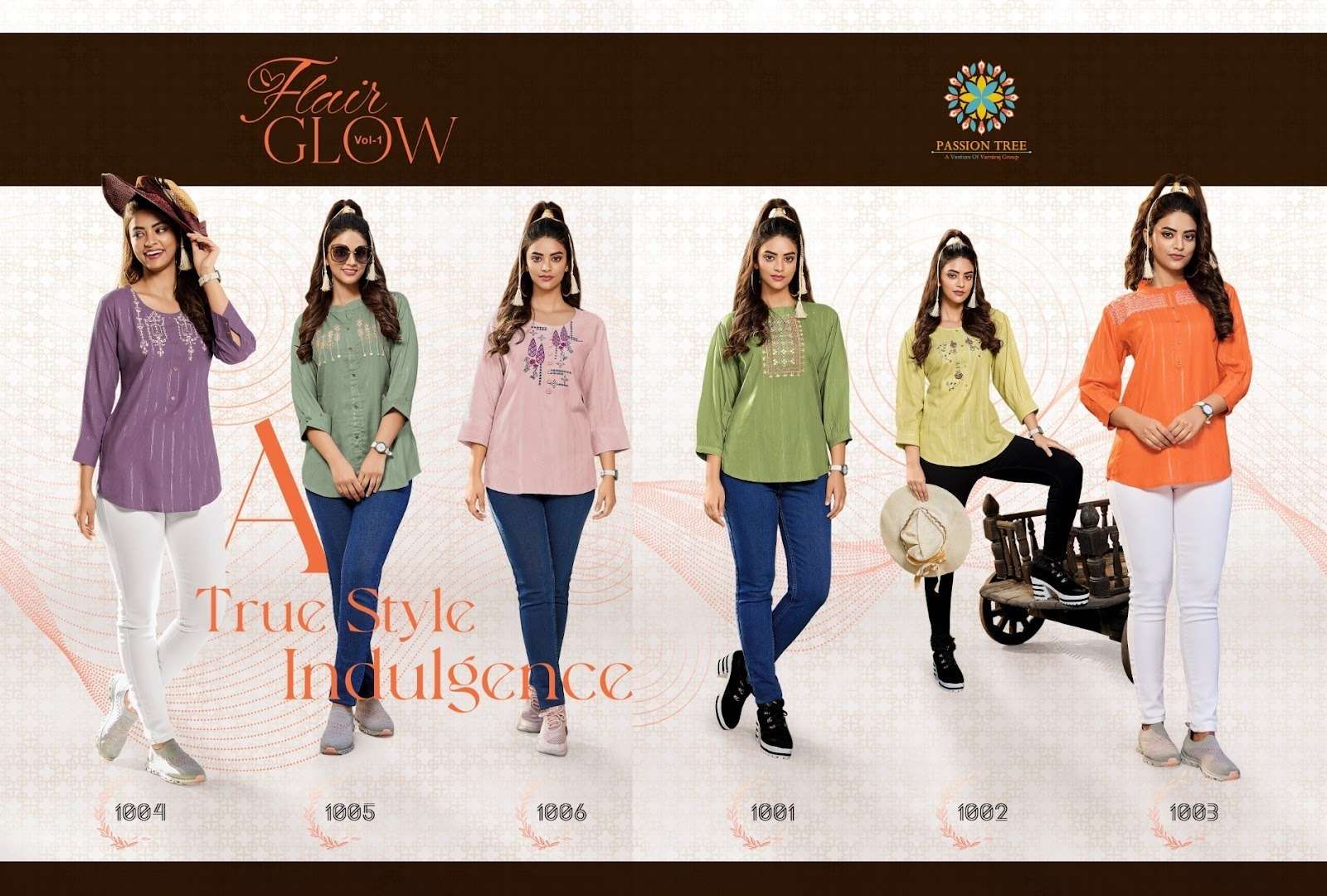 Passion Tree Flair Glow Vol 1 Kurti Wholesale catalog