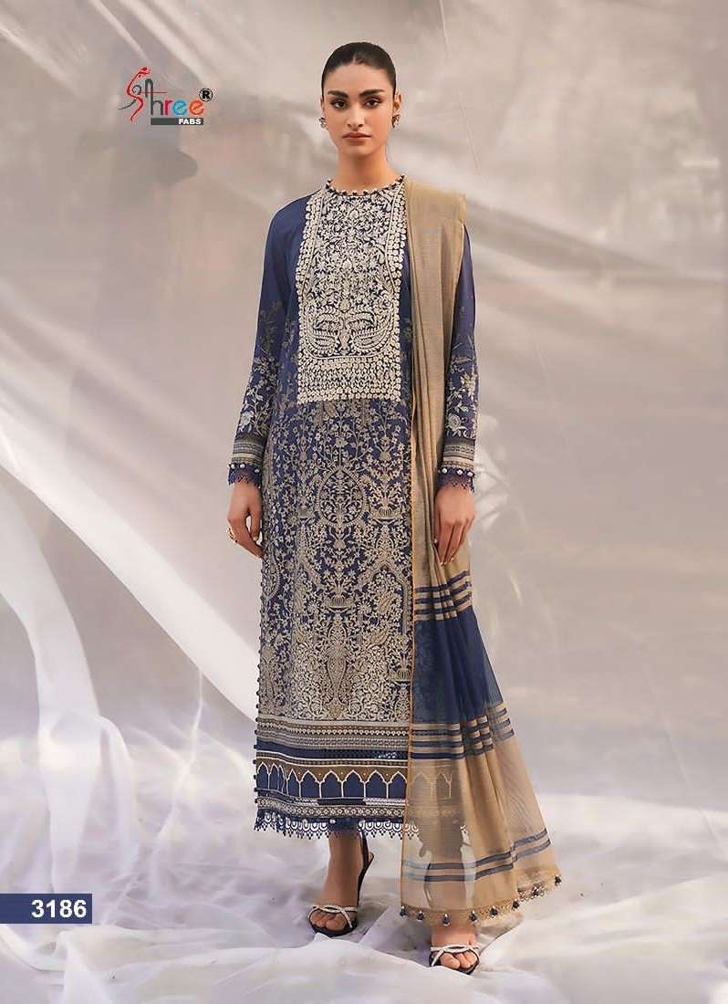 Shree Jade Solitaire Vol 3 Chiffon Dupatta Pakistani Suits Wholesale catalog