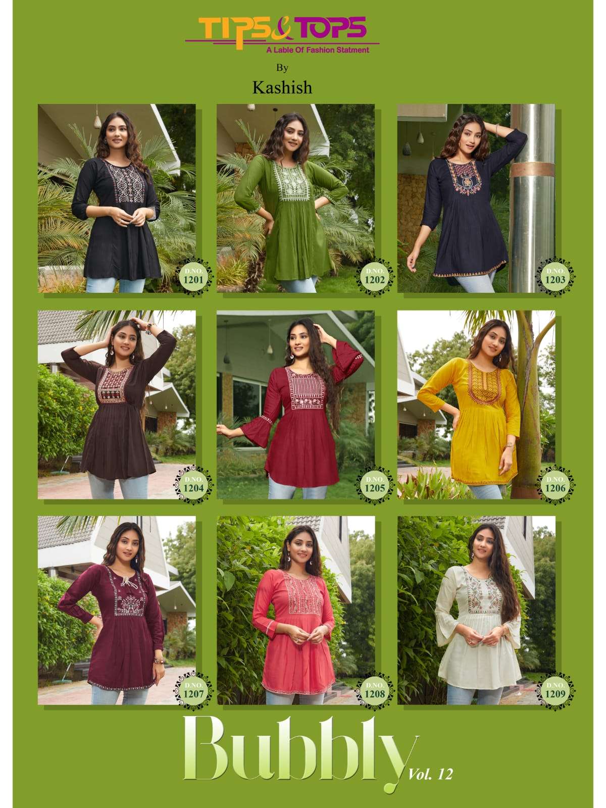 TIPS & TOPS Bubbly Vol 12 Kurti Wholesale catalog