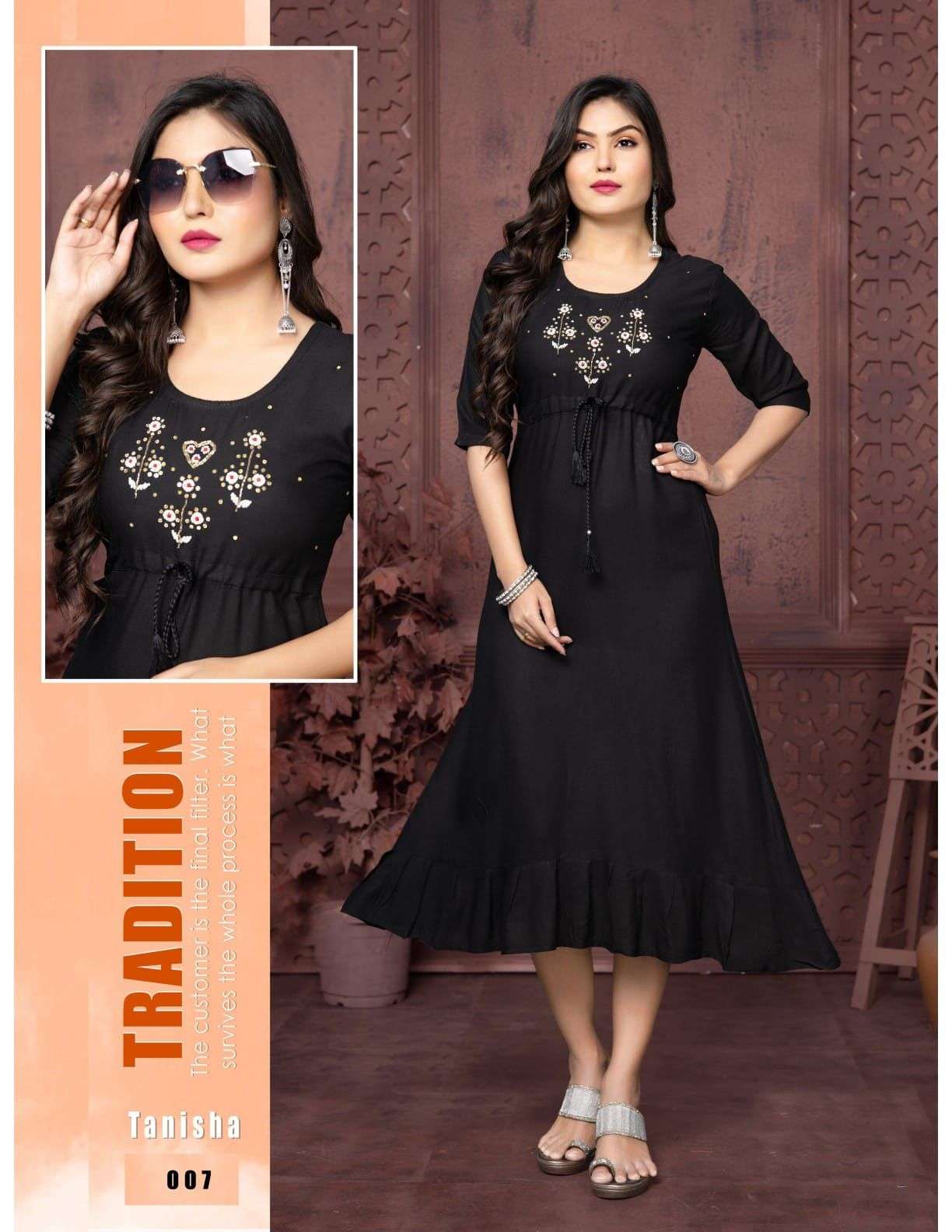 TRENDY TANISHA VOL.2 Layer Festive wear Kurti Wholesale catalog