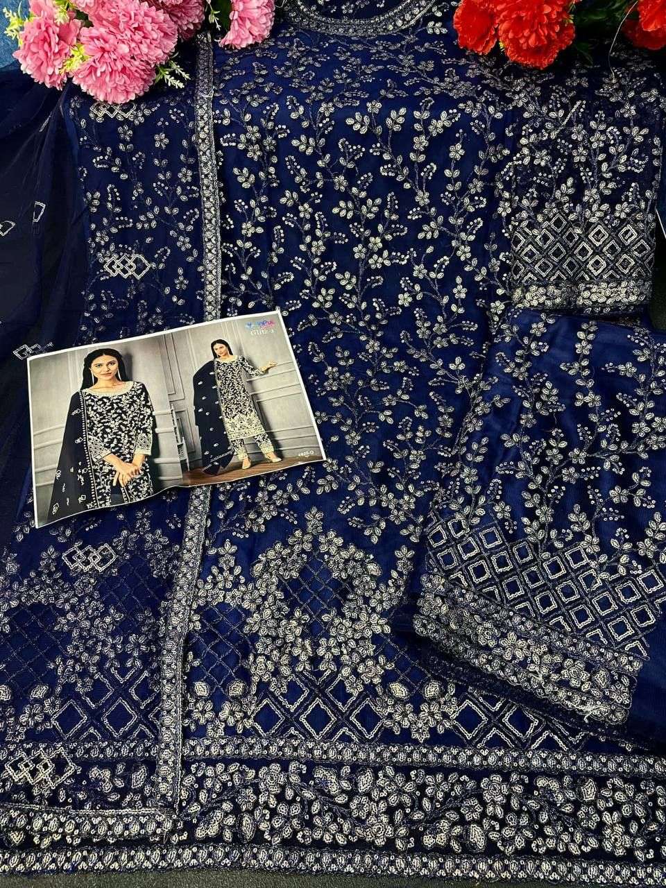 VIPUL GLITZ - 3 Dress Materials Wholesale catalog