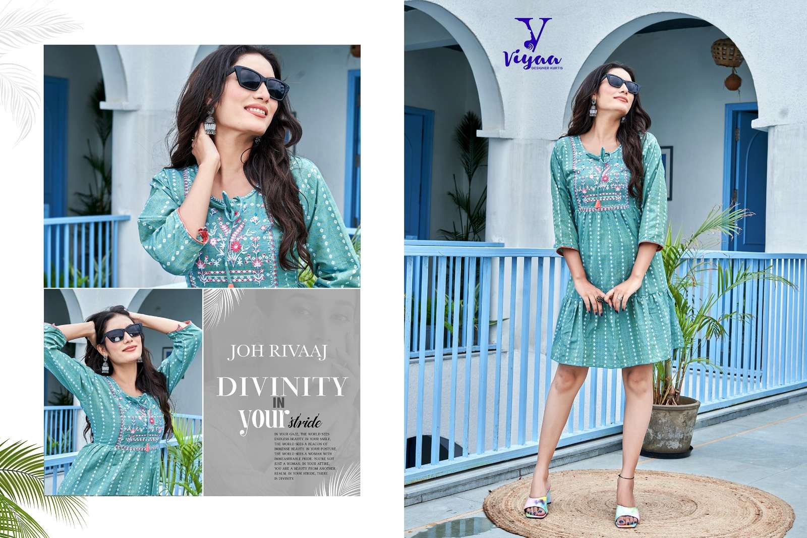 VIYAA DESIGNER POPSTAR V1 TUNIC Kurti Wholesale catalog