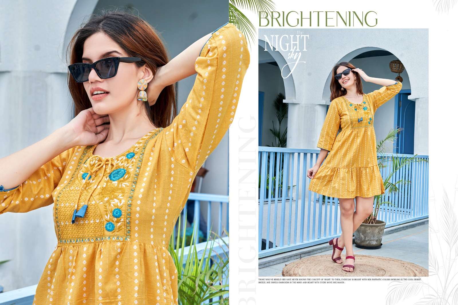 VIYAA DESIGNER POPSTAR V1 TUNIC Kurti Wholesale catalog