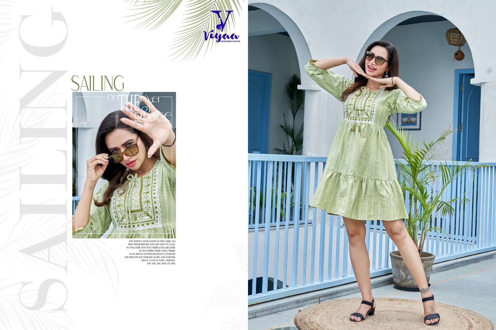 VIYAA DESIGNER POPSTAR V1 TUNIC Kurti Wholesale catalog
