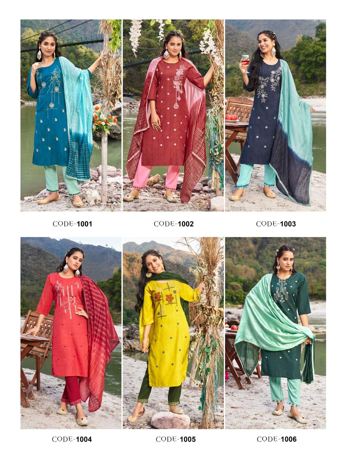 Wanna Imara  Kurti With Pant & Dupatta Wholesale catalog